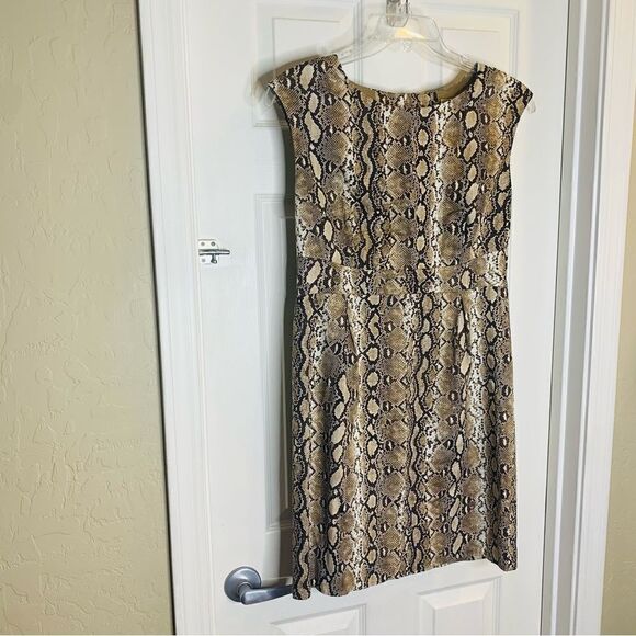 MICHAEL MICHAEL KORS Snakeskin Open Back Dress Size 10 - Picture 2 of 11